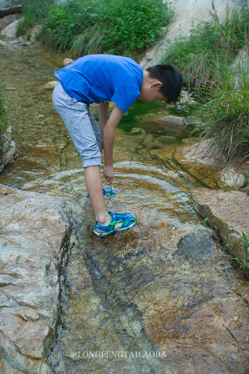 彩石溪,和孩子深山裡去玩水