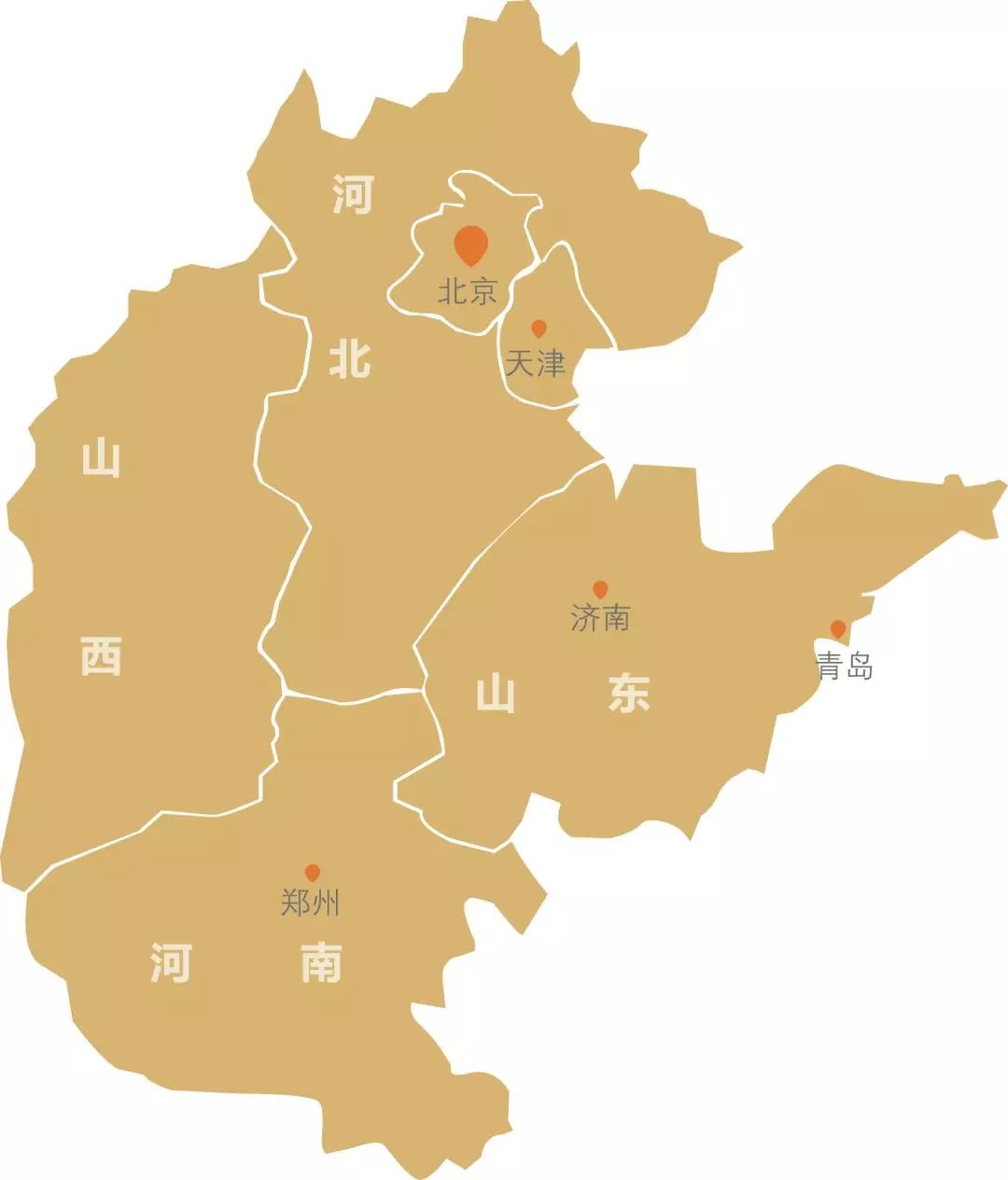 华北地区简图图片