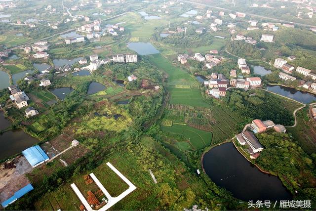 航拍衡阳北大门雨母山镇二塘村田园风光,带给你一种心驰神往的美