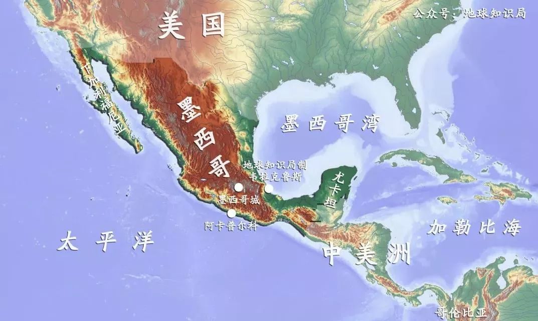 墨西哥气候分布图图片