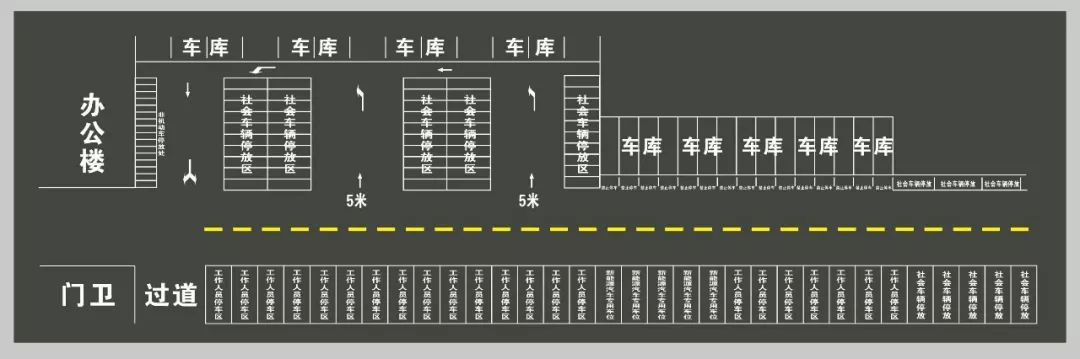 大巴停车场平面图图片