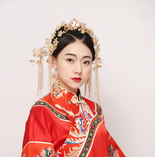 经典秀禾新娘盘发教程分享第二波唯美演绎中国古典风