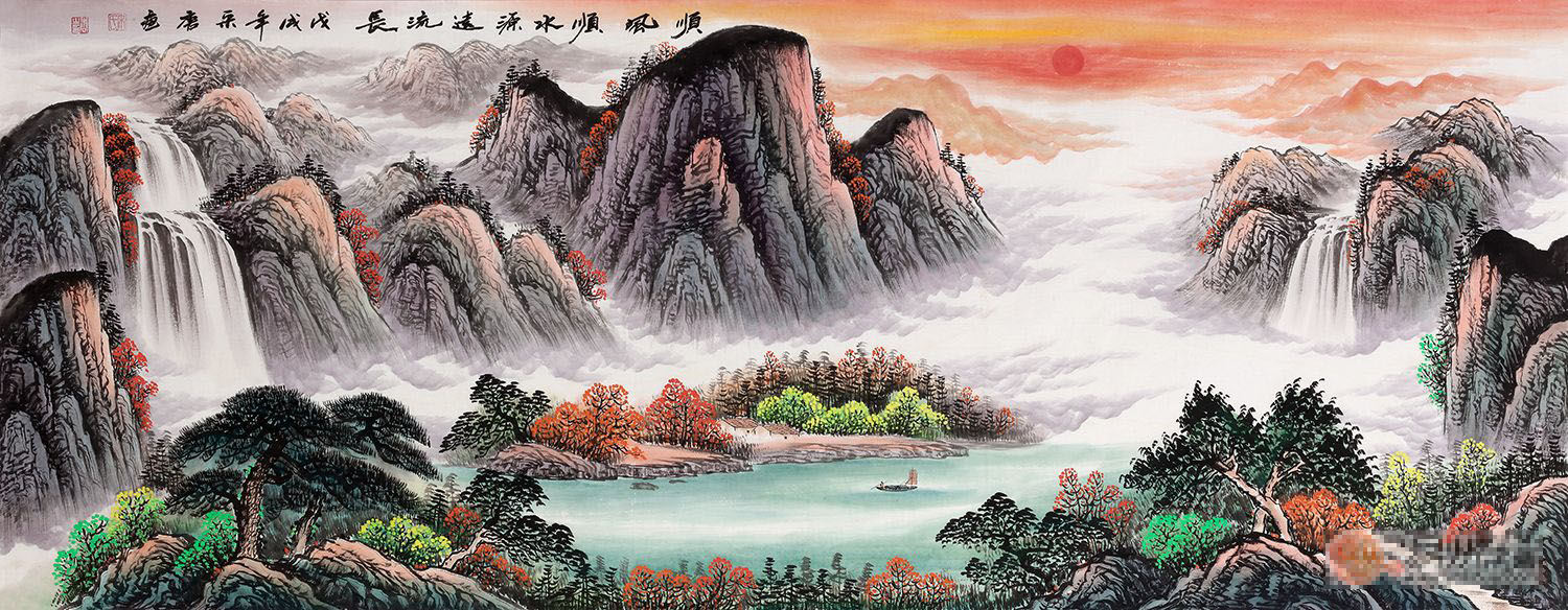 宋唐手绘字画欣赏 领略山水艺术之美