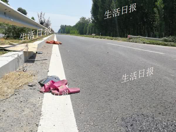 一家三口慘遭車禍事發地位於濟陽縣孫耿街道辦油坊村南側的104國道上.