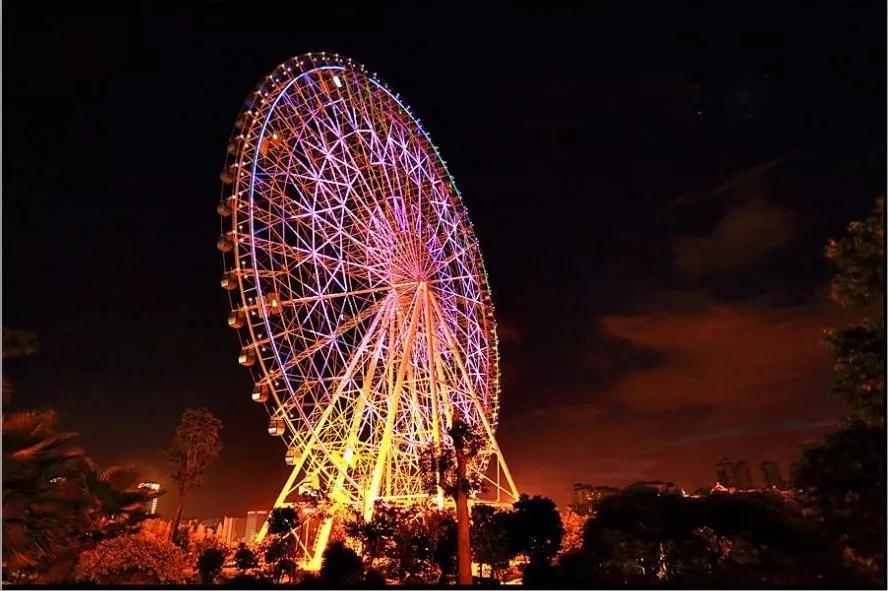 浪漫來襲哈爾濱文化公園七夕之夜免費乘坐摩天輪與旋轉木馬