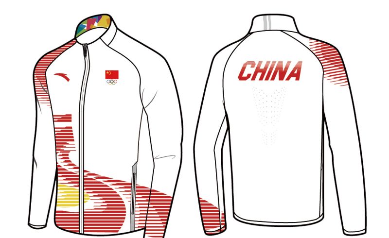 安踏在本届亚运会领奖服上突破了以往的龙元素,而是采用了代表中国