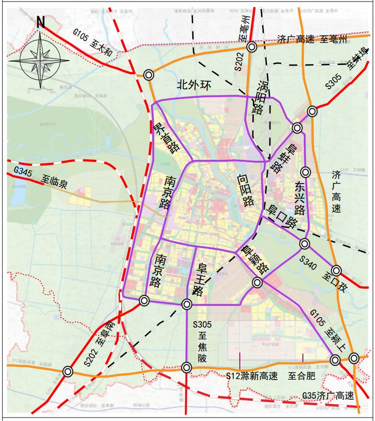 太和105国道改道路线图图片