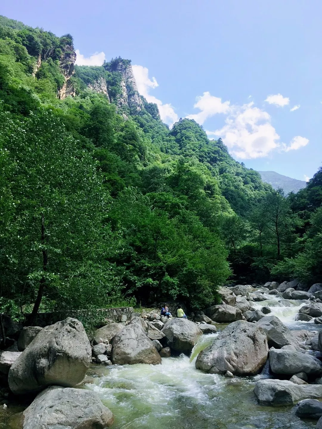 秋已至暑未消,陝西太白青峰峽,戲水納涼躲避秋老虎_森林公園