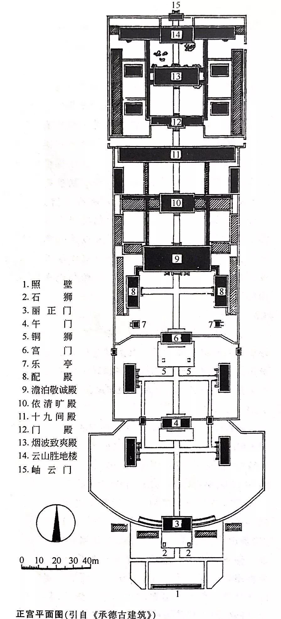 谐趣园平面图分析图片