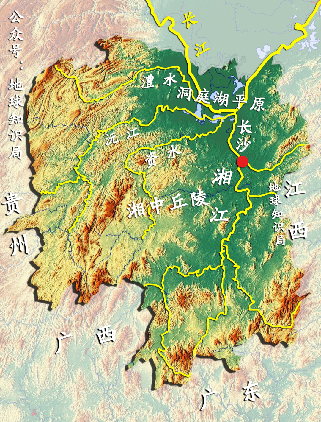 长沙湘江地图图片
