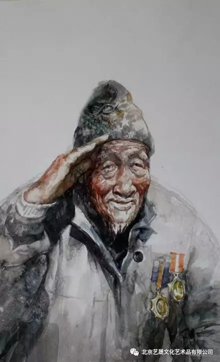 日本投降73周年一组肖像画向抗战老兵致敬