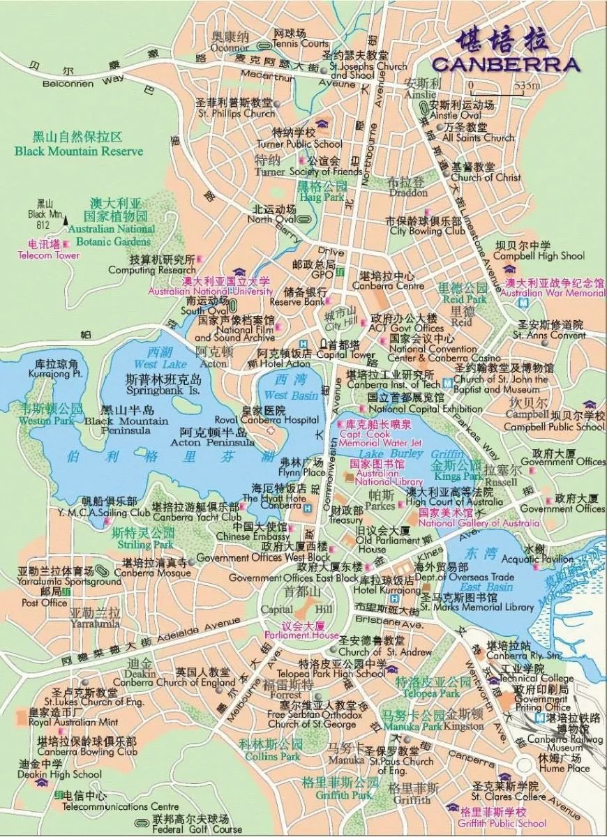 堪培拉城市规划图片