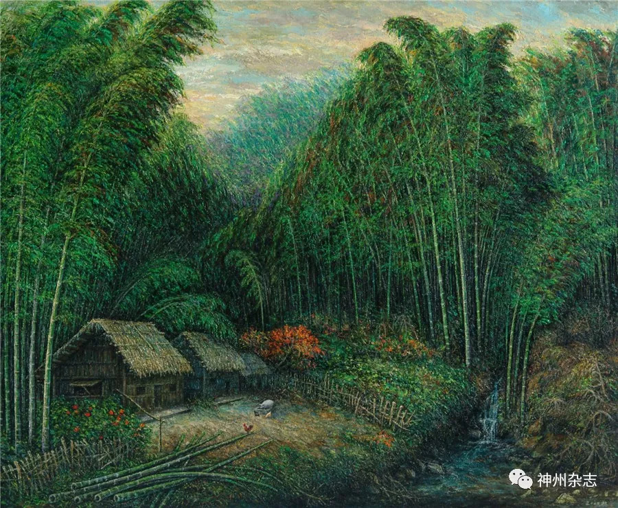 中国油画画竹第一人——刘狄洪