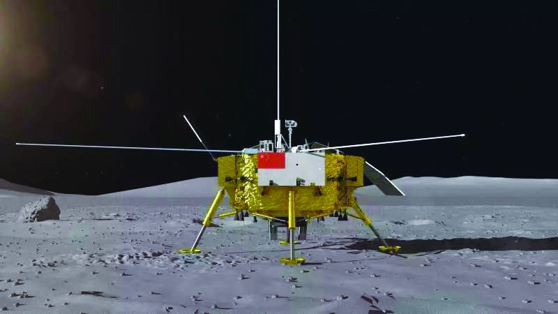 探月工程嫦娥四号着陆器,月球车外形曝光(图)