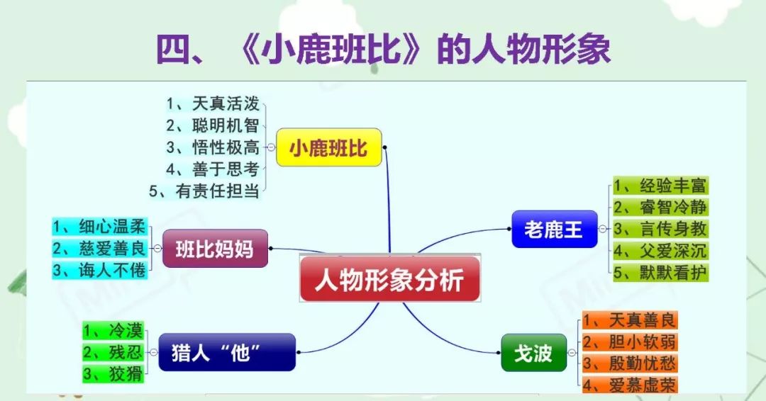 小鹿斑比思维导图制作图片