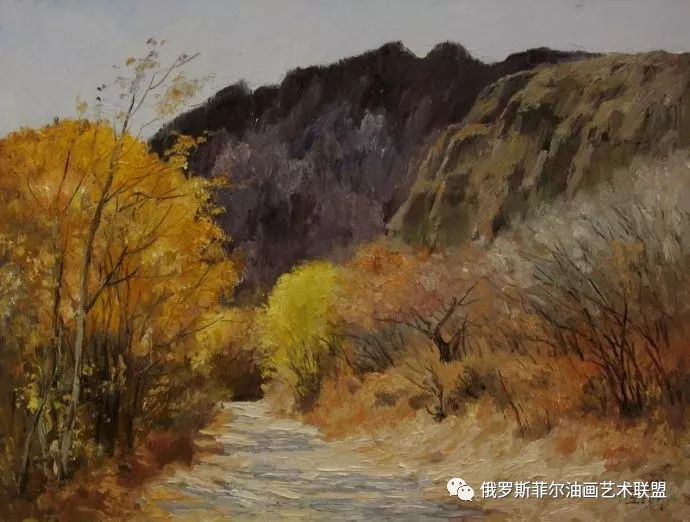 中國女油畫家石玉翎風景油畫作品欣賞