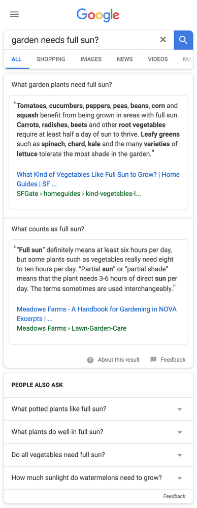 谷歌搜索结果改进：洞察你搜索目的提供更丰富的子标签内容