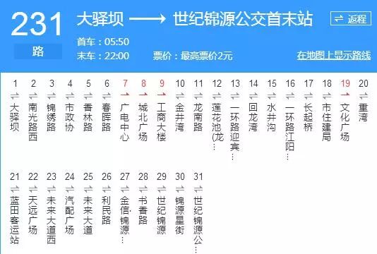 荣成231路公交车路线图图片