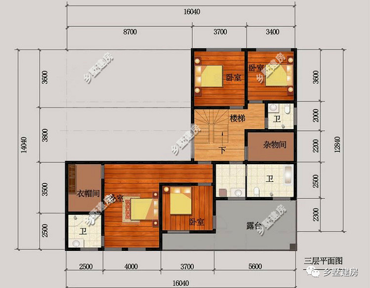 16x12米,特殊户型怎么设计?自建房别墅都是爱你的形状!