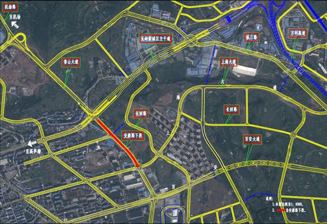 期待万州城区又要新修一条道路连接这两个地方即将开工