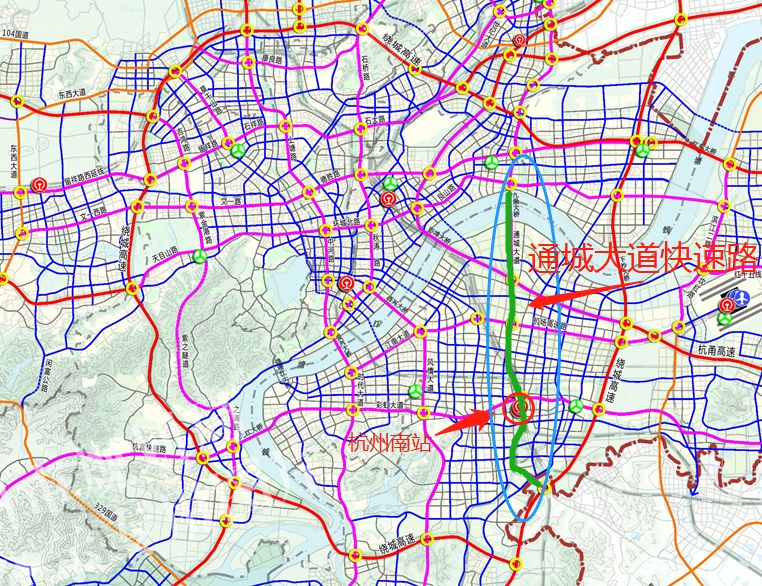 邯峰快速路详细路线图图片