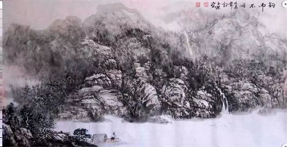 静海公众号静海著名画家许文杰作品写意山水集一