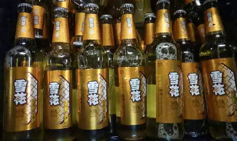 雪花啤酒!