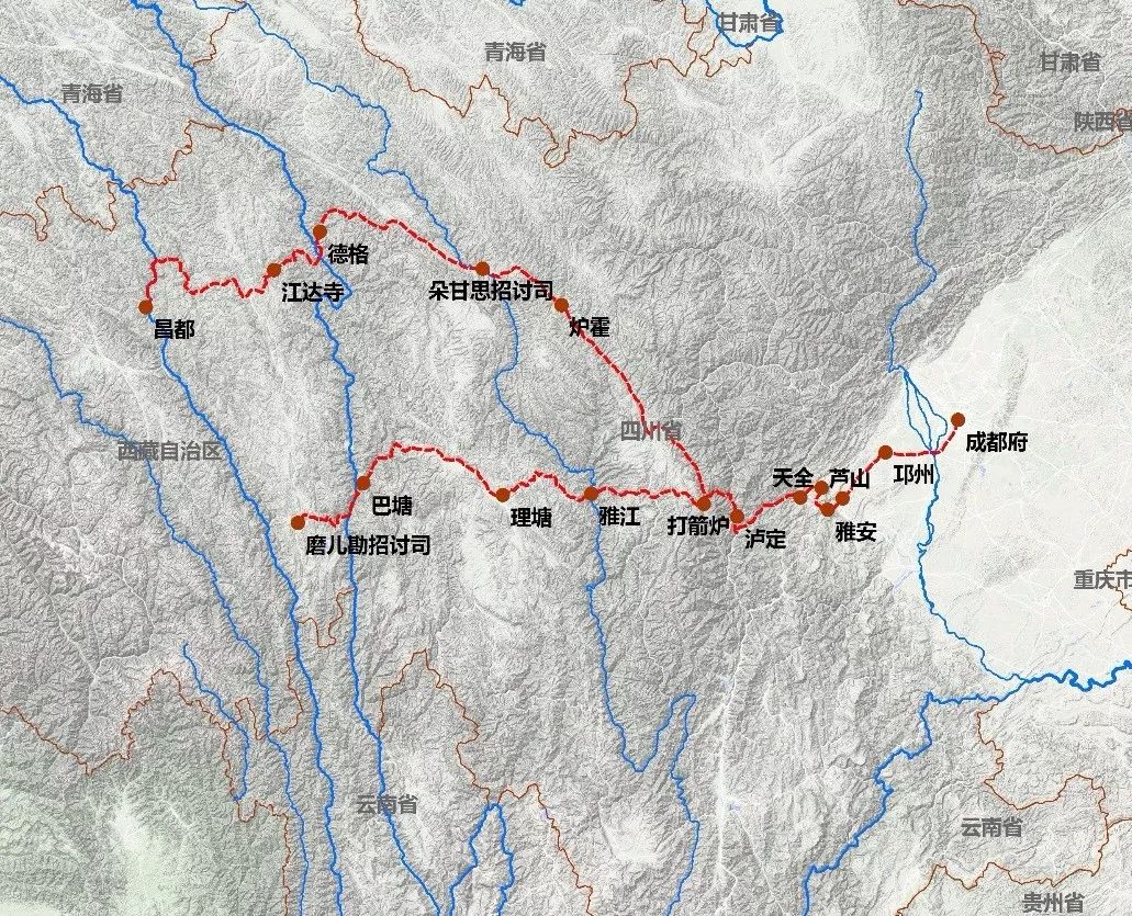 松茂古道线路图图片