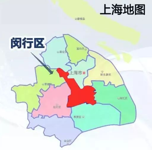 上海闵行板块地图图片