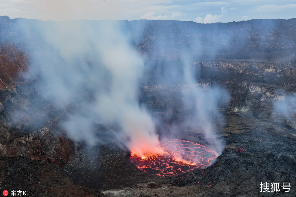 刚果火山爆发图片