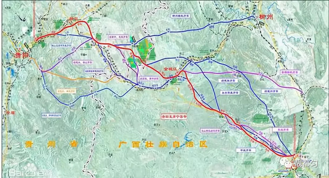 贵州十三五规划的新开建铁路项目有三个