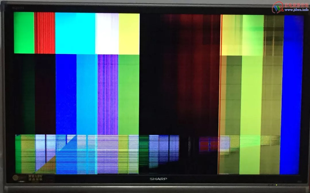 夏普液晶电视lcd46gx3竖彩条故障维修一例