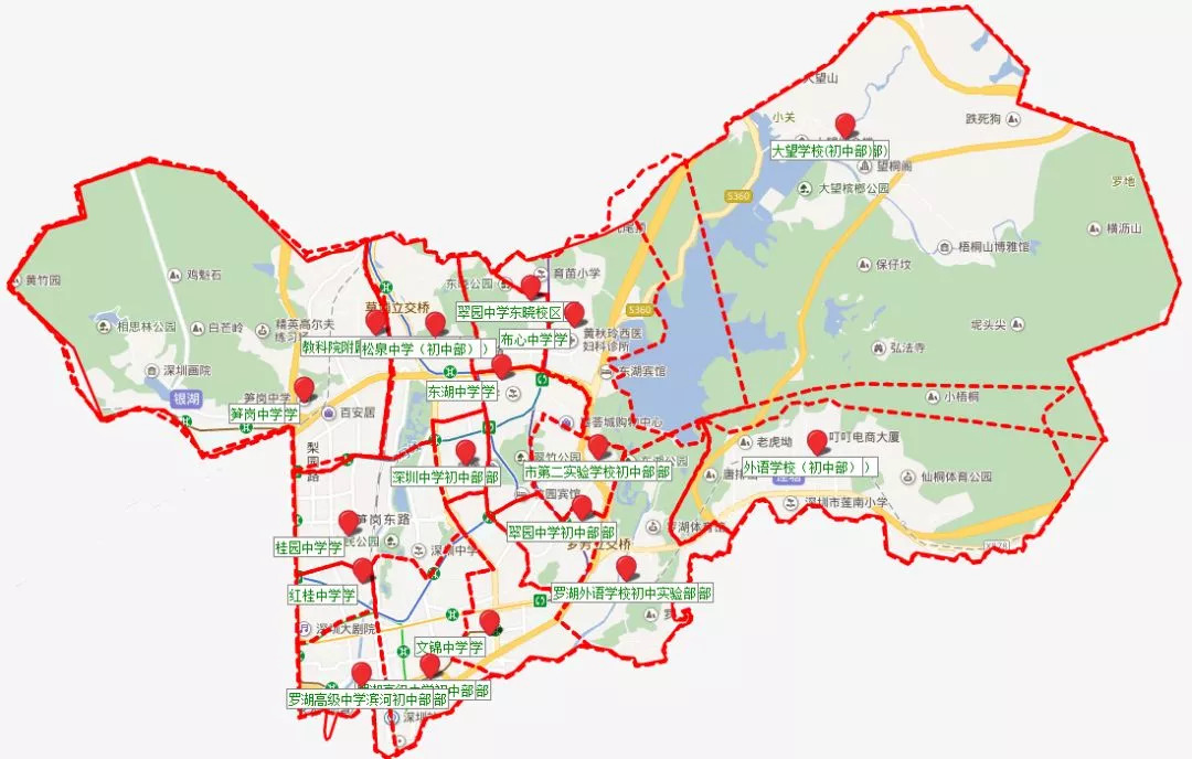 注意深圳各區公辦中小學學區劃分彙總2019升學的家長看過來