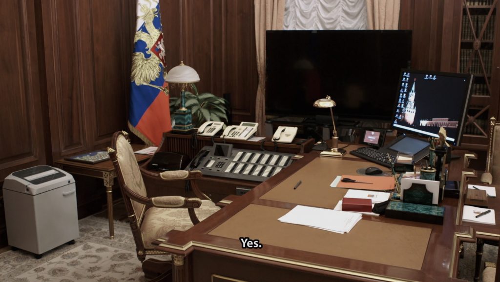 在克里姆林宫内的这间总统办公室里,普京已经工作了十几年
