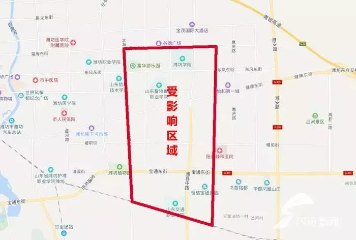 潍坊高新区区域范围图片