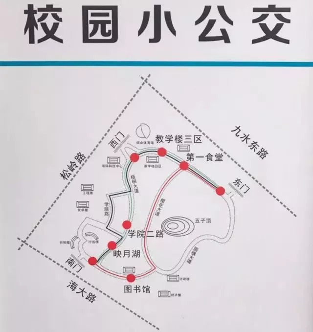 青岛滨海学院校内地图图片