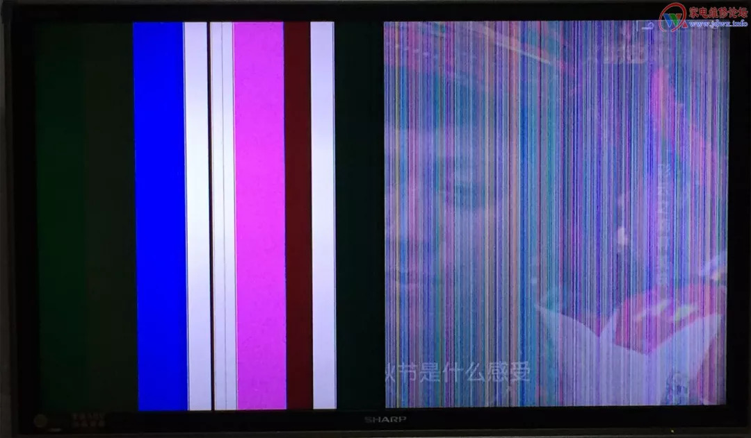 夏普液晶电视lcd46gx3竖彩条故障维修一例
