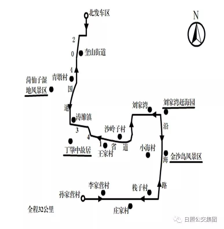 日照14路公交车路线图图片