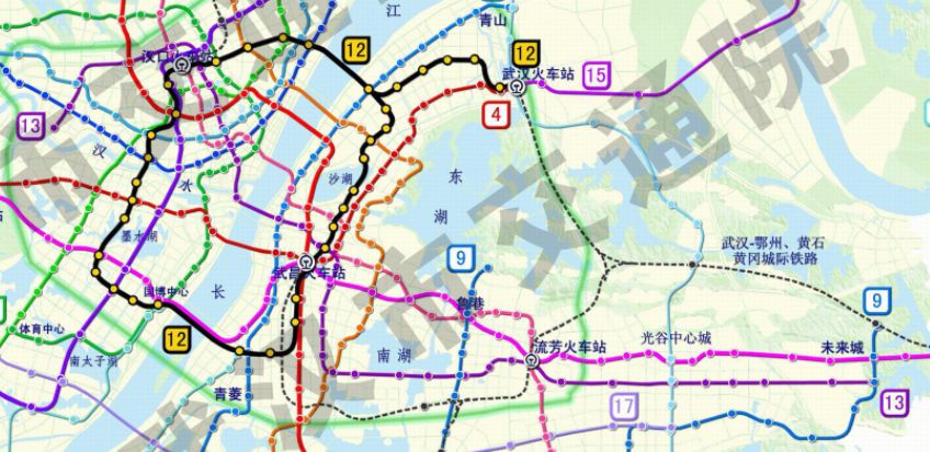 武汉地铁13号线规划图片
