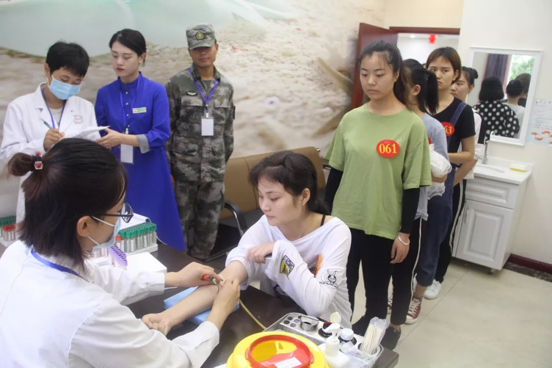 2018年驻马店市应征女兵体检工作在159医院圆满完成