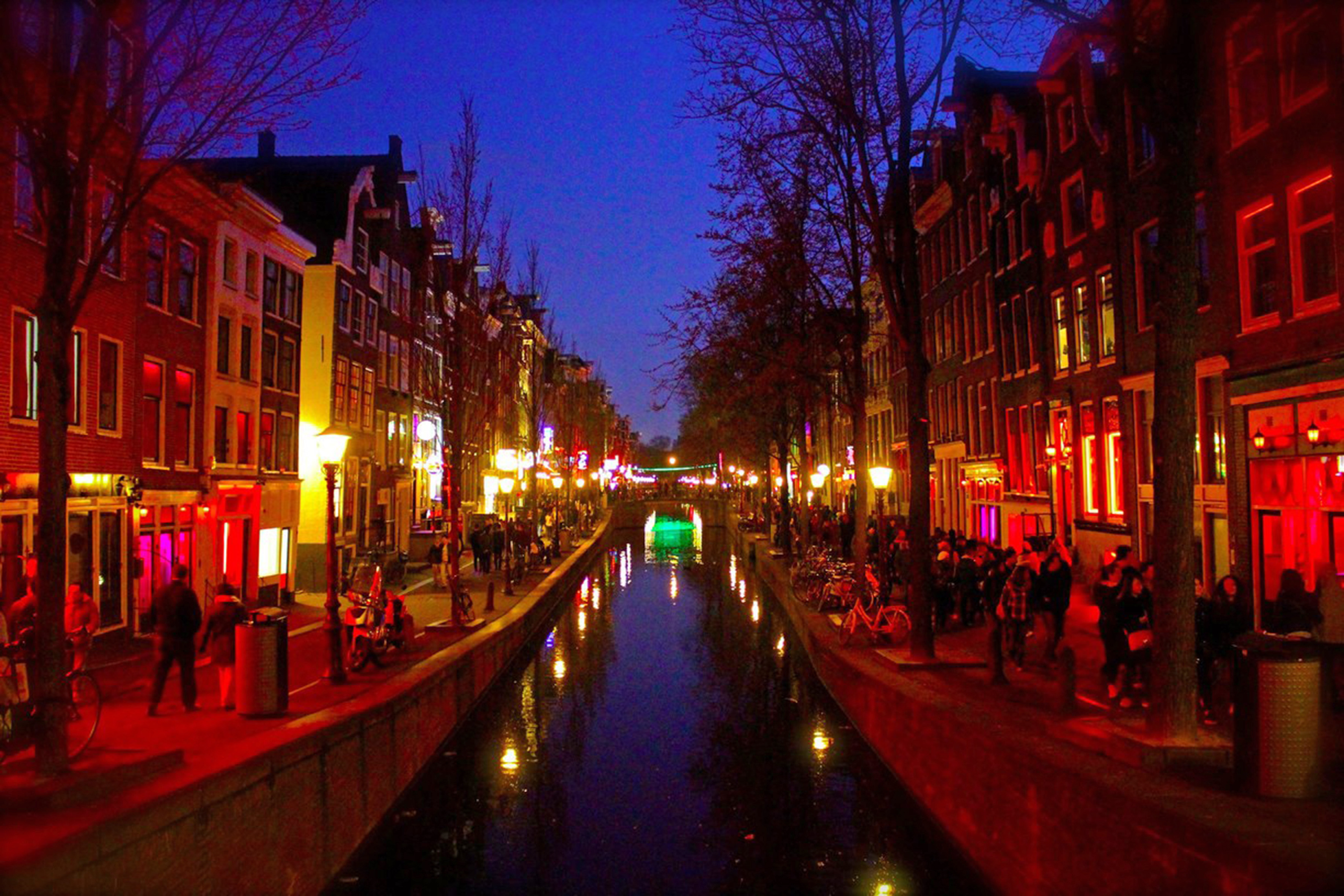 荷兰阿姆斯特丹红街图片
