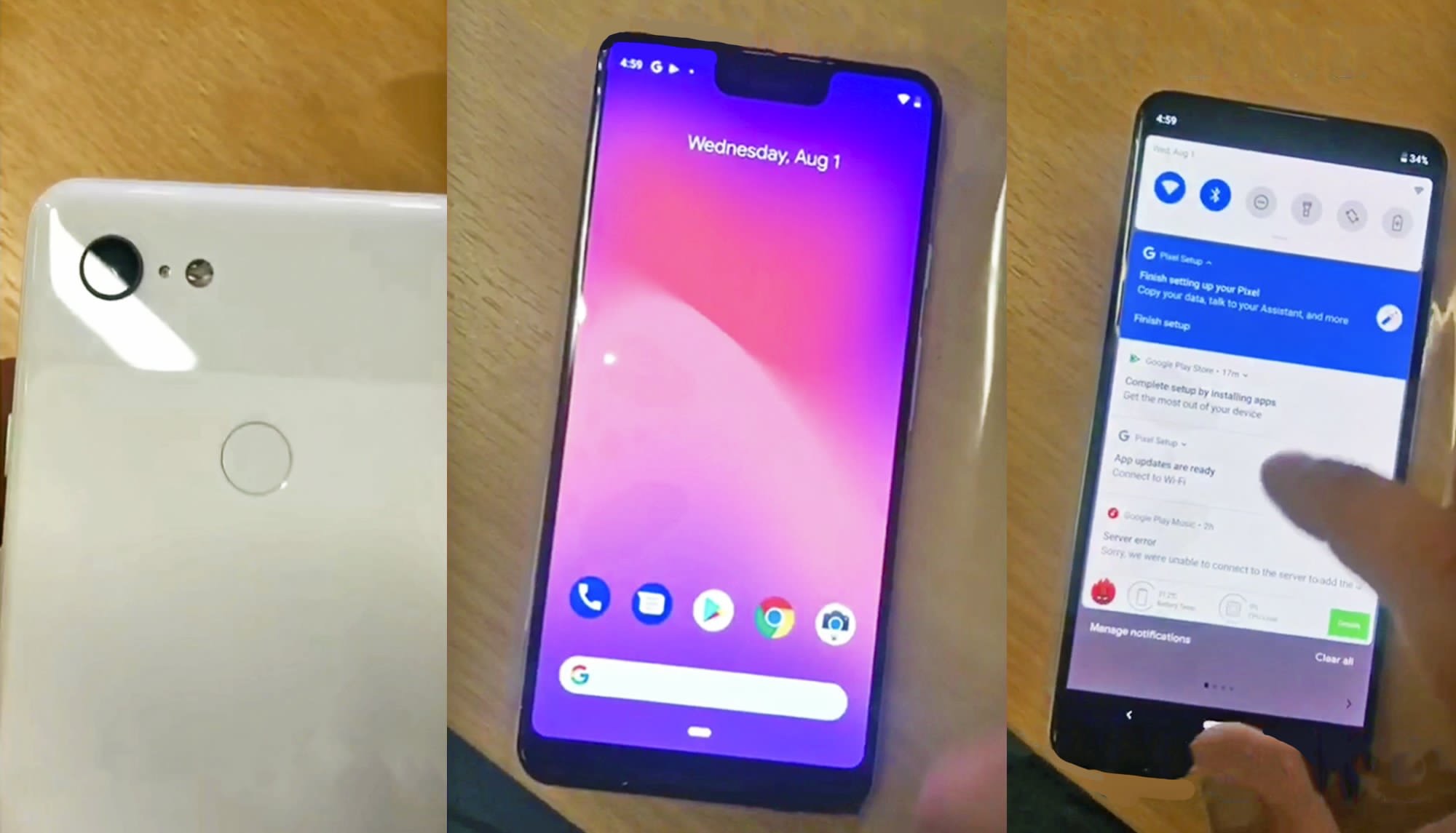 谷歌pixel3xl真机图曝光刘海屏加后置单摄