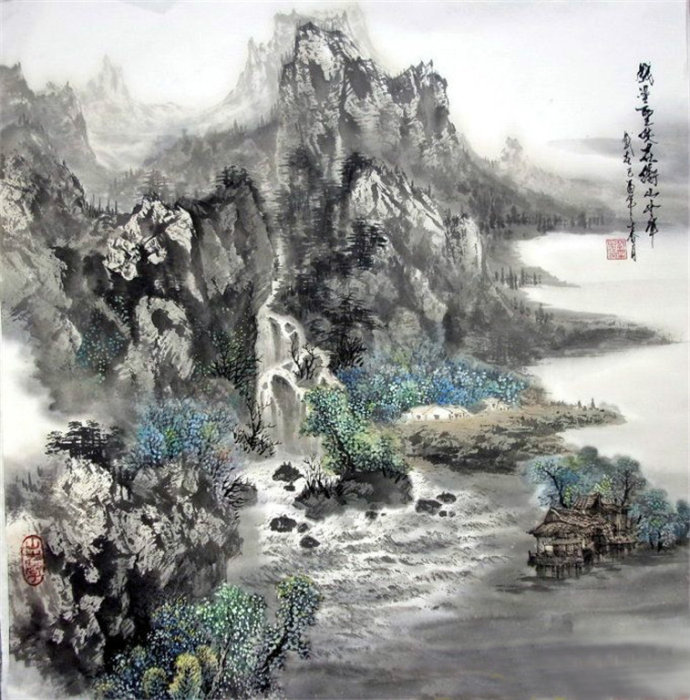 李一功山水画作品欣赏图片