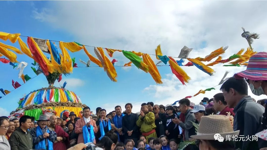 库伦旗白音花镇【阿里坛】敖包祭奠仪式随拍_齐金山