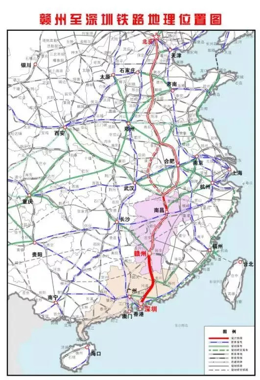 贛深高鐵最新線路圖曝光塘廈至深圳北段最新進展來了