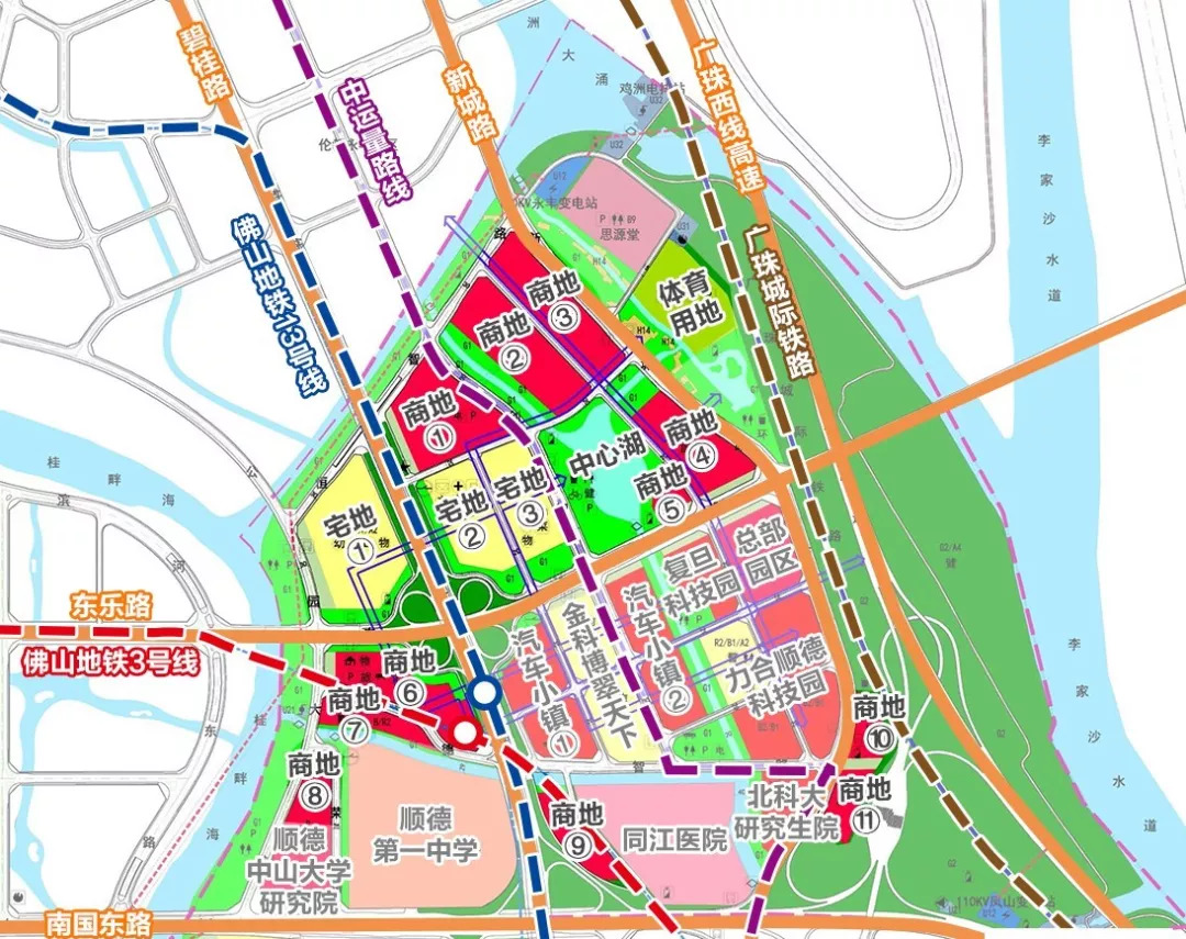 顺德大良新城区规划图图片