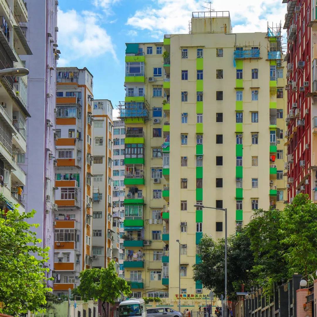 香港多數居民樓的風格