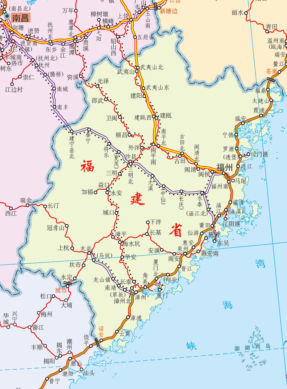 莆炎高速福建境内地图图片