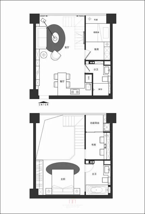 40平米loft户型的22套方案