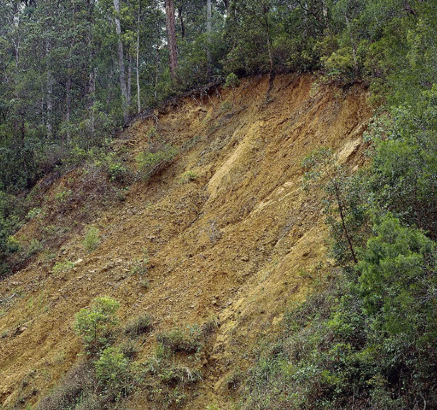 主要是坡地土壤垦殖过度,尤其是坡度大于15度以上的坡地,频繁地表土